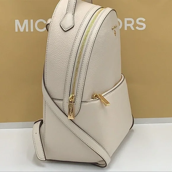 Michael Kors Women's Valerie Medium Pebbled Leather Backpack
Light Cream 
NWT - Picture 8 of 16